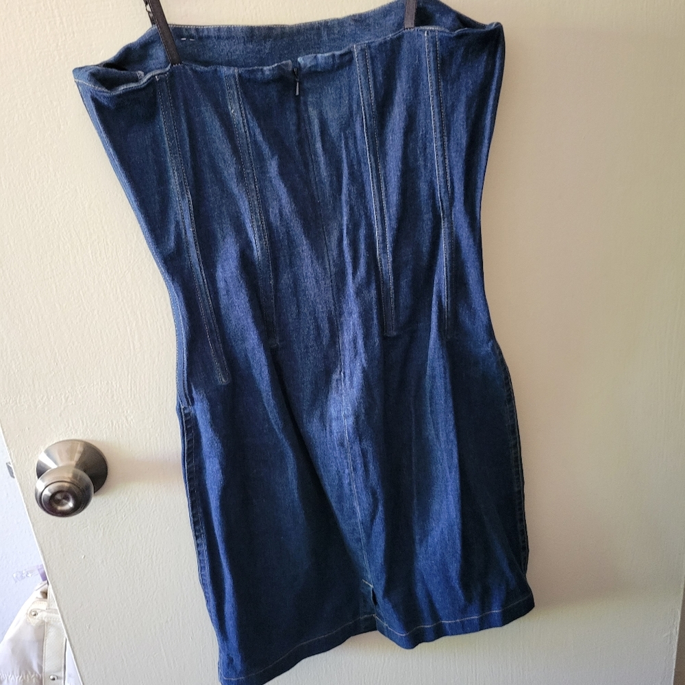 Denim Brass Dress - Picture 4 of 7